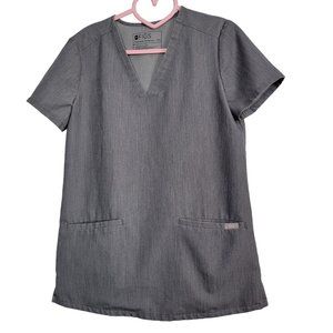 Figs Casma Three-Pocket Scrub Top Graphite Gray Women's XXS